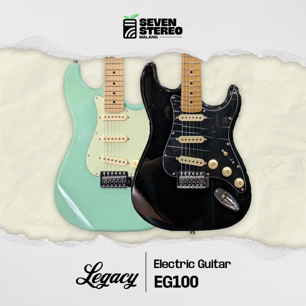 Legacy EG100 EG-100 Strat Guitar Electric - Gitar Listrik Berkualitas Budget Friendly