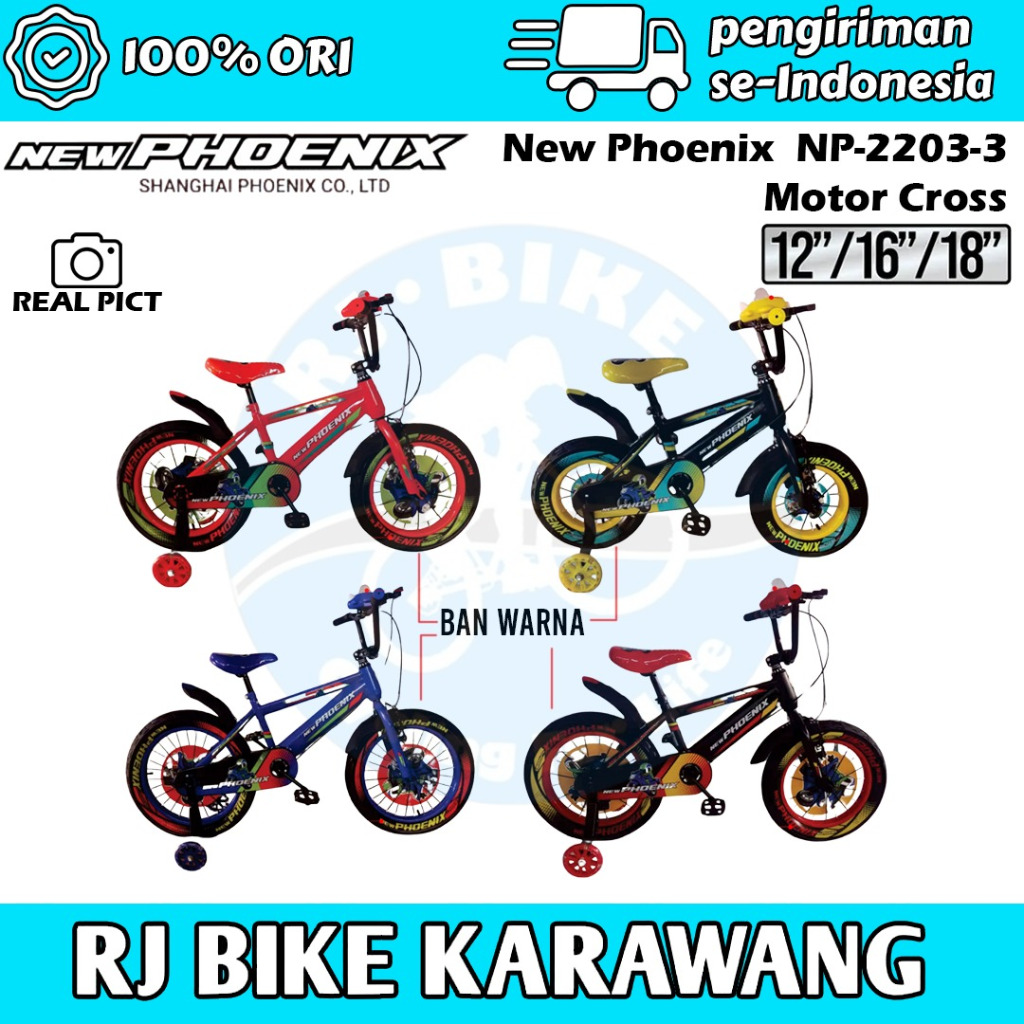 SEPEDA ANAK LAKI LAKI NEW PHOENIX BMX NP 2203-3 Motor Cross