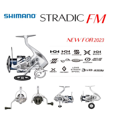 Rell Reel Pancing Shimano Stradic FM Model 2023 Spinning Reel Pancing - C3000HG