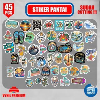 

Stiker Pack stiker outdoor 45pcs pantai gunung dll