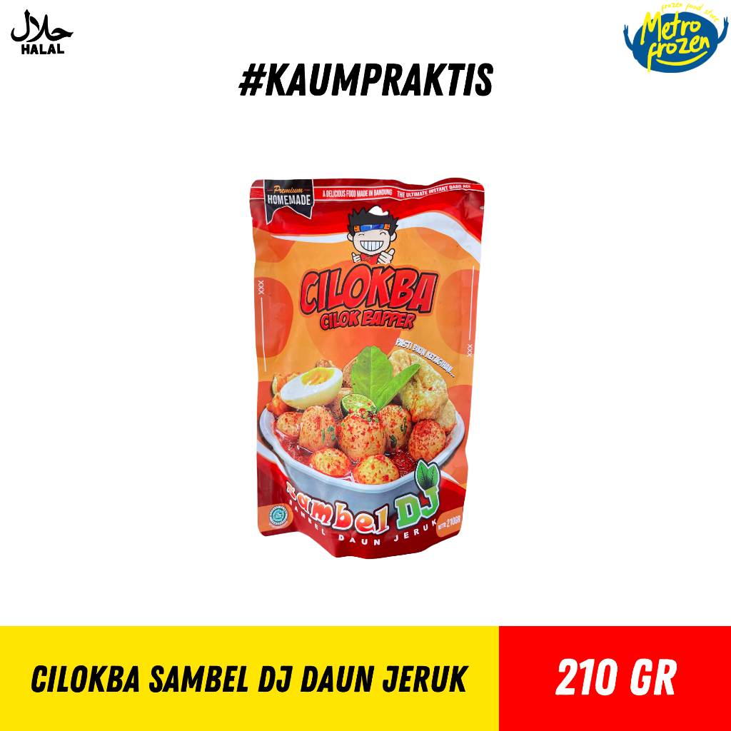 

CILOKBA Sambel DJ Daun Jeruk 210gr //cilok bapper sambel daun jeruk