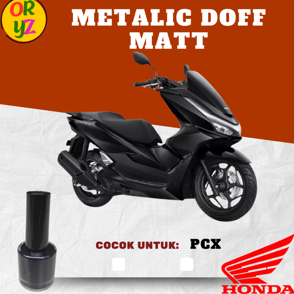 Cat Oles Motor Black Metalic Doff Matte Honda PCX 160 Hitam Metalik Dof