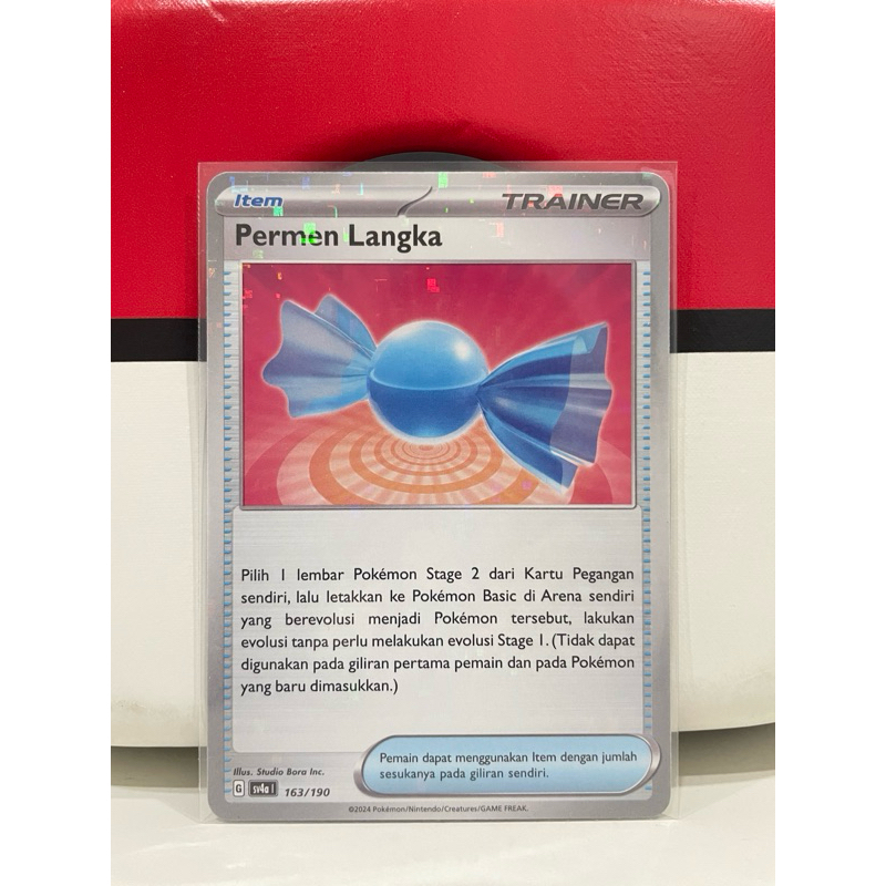 Kartu Pokemon TCG Indonesia Permen Langka 163/190 Original Pokemon