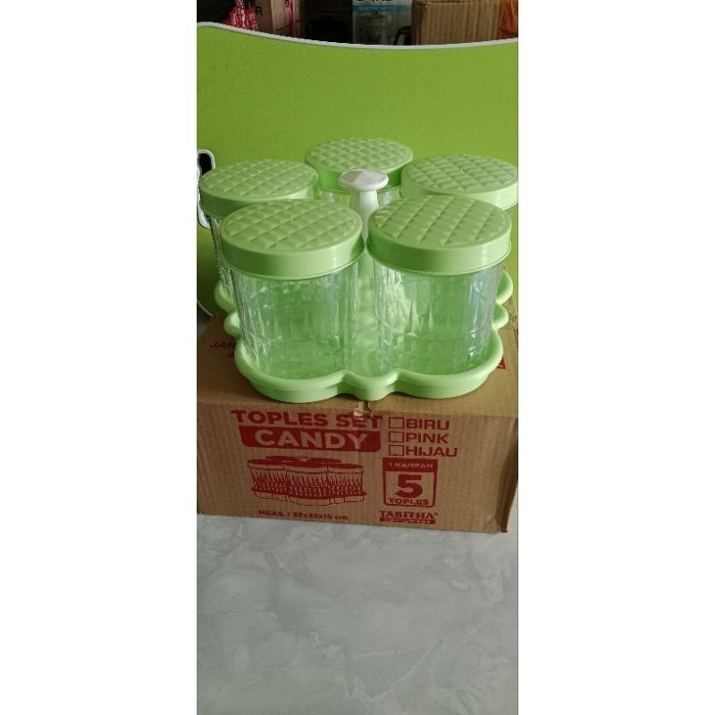 toples set candy tabitha nampan toples set candy 5toples