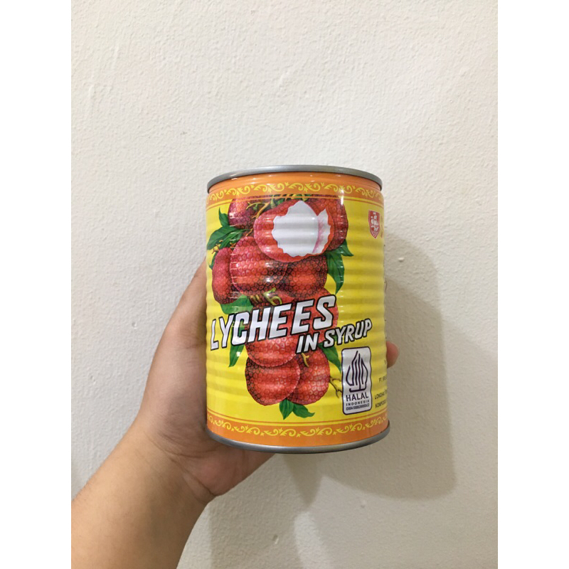 

Red Boat Brand lychee in Syrup Buah leci Kaleng - 567gr