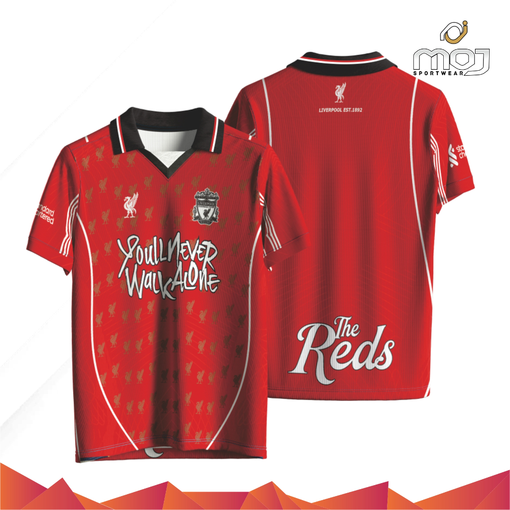 Jersey Retro Fantasy Liverpool Version 2 Full Printing Unisex Custom Nameset