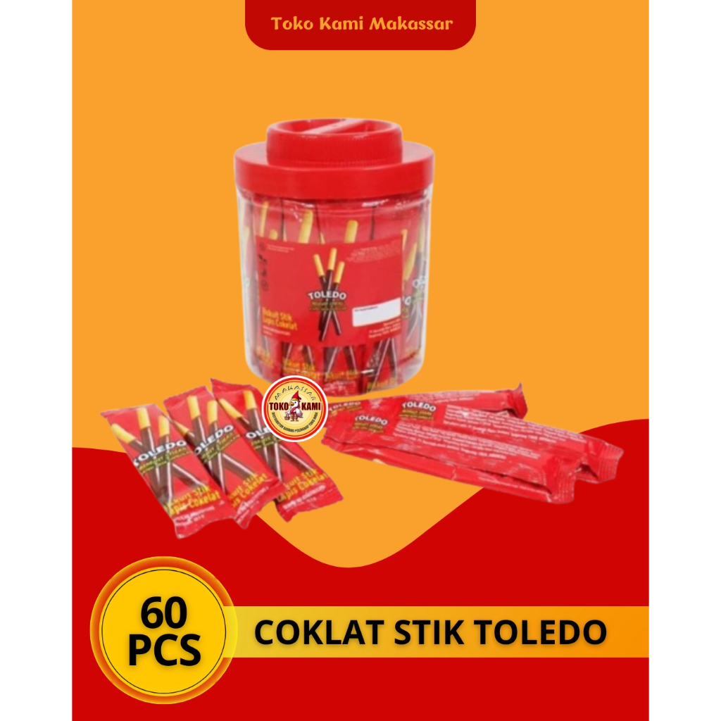 

Coklat Toledo biskuit stik isi 60 Pcs