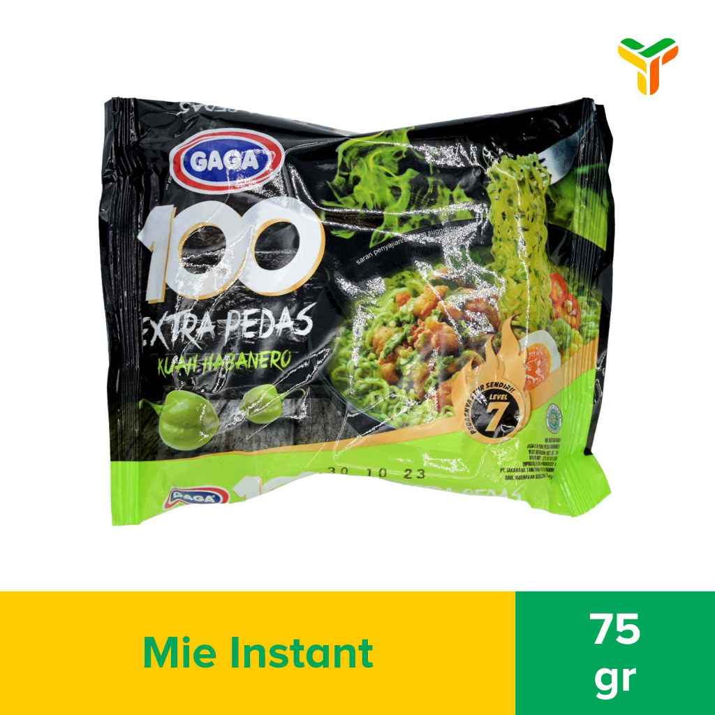 

Gaga 100 Extra Pedas Kuah Habanero 75Gr
