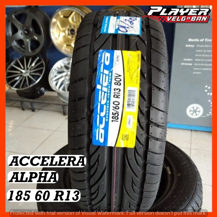 BAN MOBIL TUBLES RING13 BAN MURAH TIPE ROTASI UKURAN 185/60 R13 ACCELERA ALPHA