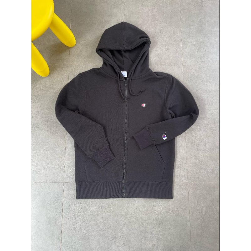 Champion ZipHoodie Japan Market Basic Small Logo Black [C3 - Y137] 100%Original