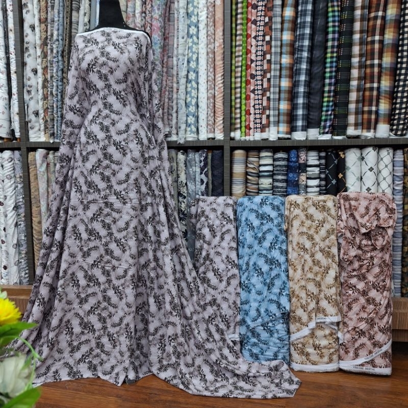KAIN RAYON VISCOSE | KAIN RAYON BAHAN ADEM TIDAK PANAS | RAYON VISCOSE MOTIF #MEDIANTEXTILE