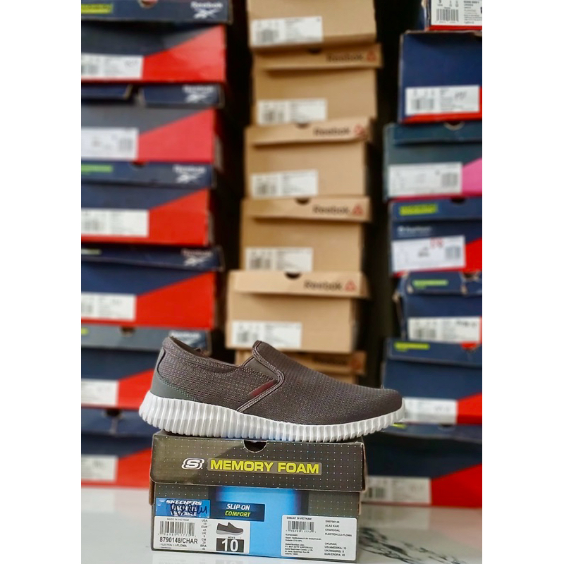 SKECHERS  FLECTION 2.0-FLOMA CHARCOAL 8790148/CHAR SIZE 43