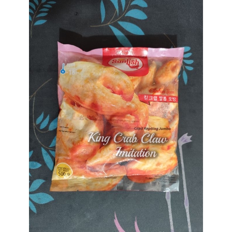 

KING CRAB bentuk capit kepiting 500gr by Sunfish Frozen food olahan ikan