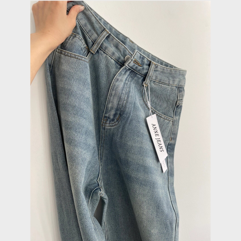 Luck wanita Retro Lurus Korea Celana Jeans Wanita Highwaist  Premium