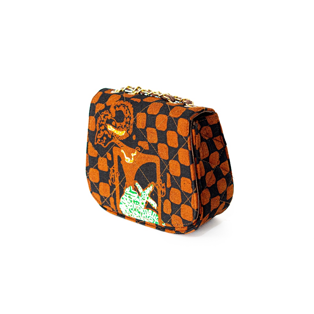 Tas Batik Motif Wayang Tali Rantai Wanita