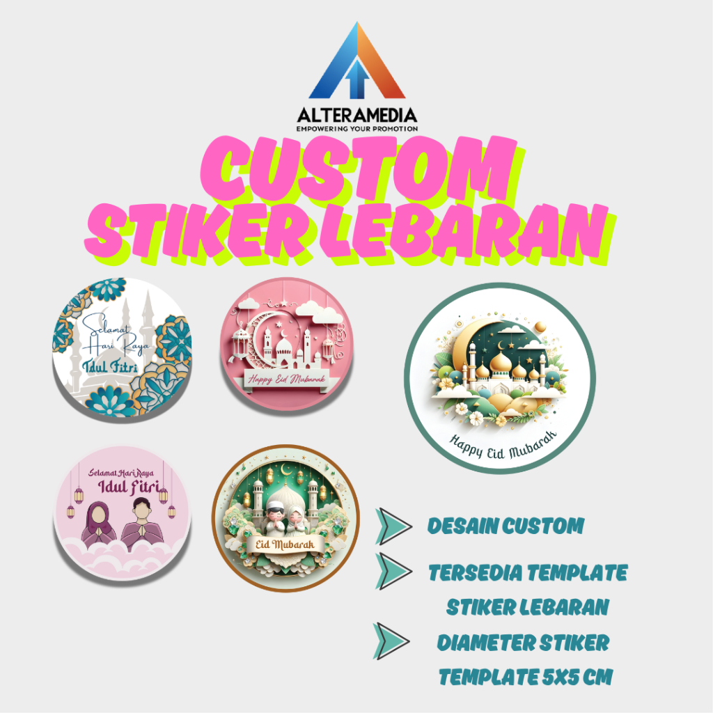 

STIKER EDISI IDUL FITRI STIKER HAMPERS - STIKER BULAT IDUL FITRI