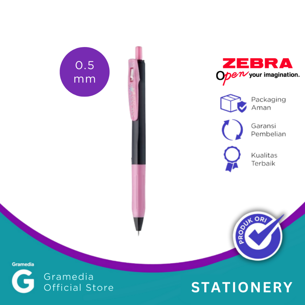 

Zebra - Pulpen Sarasa Clip Warna Decoshine Shiny Pink