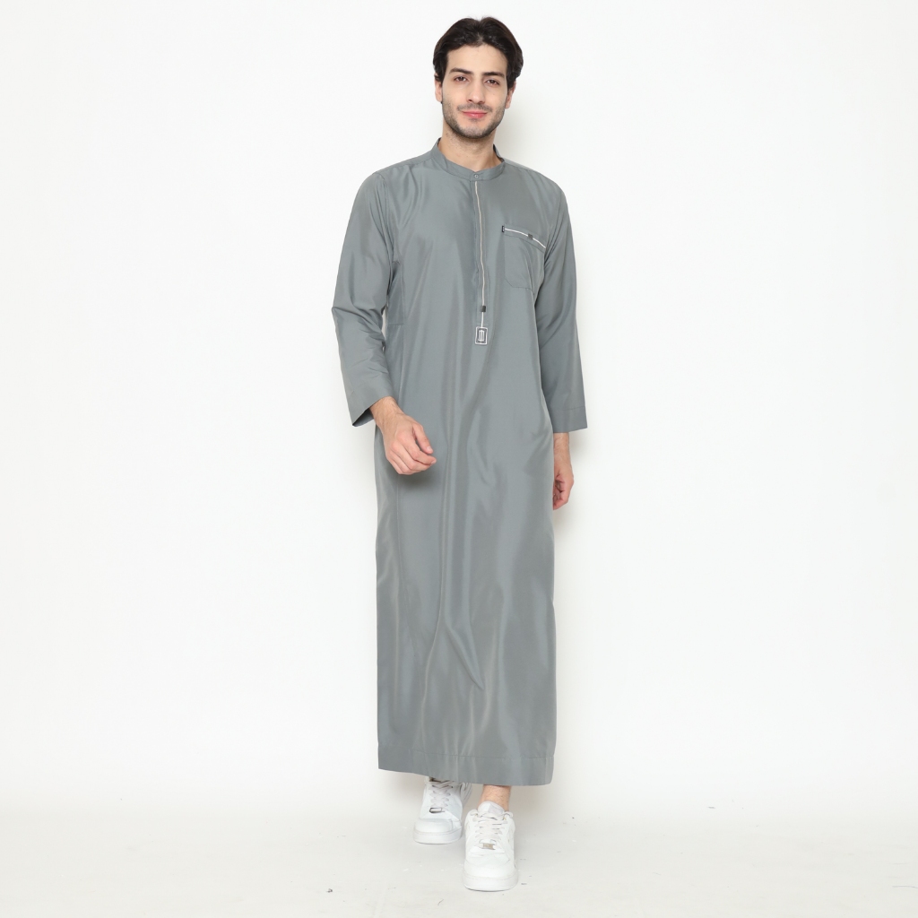 Hisyam Gamis Thobe Pria Lengan Panjang Harith