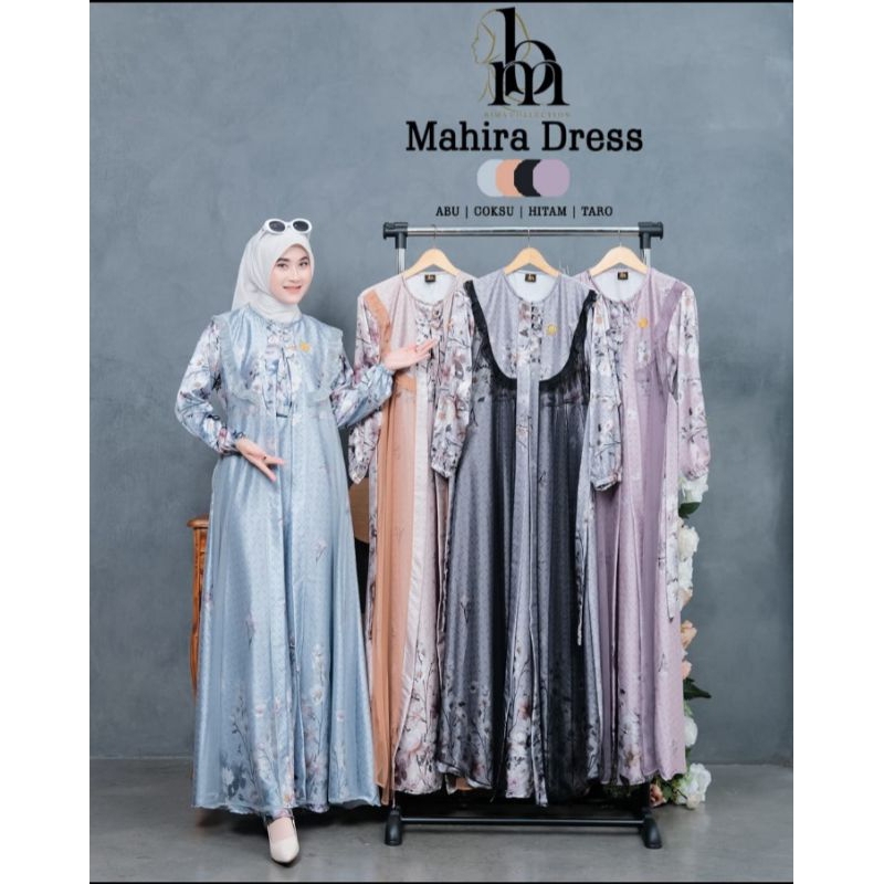 GAMIS CARDIGAN CERUTY KOMBI CRINKLE RAFIKA GAMIS  ORI ZAHIN