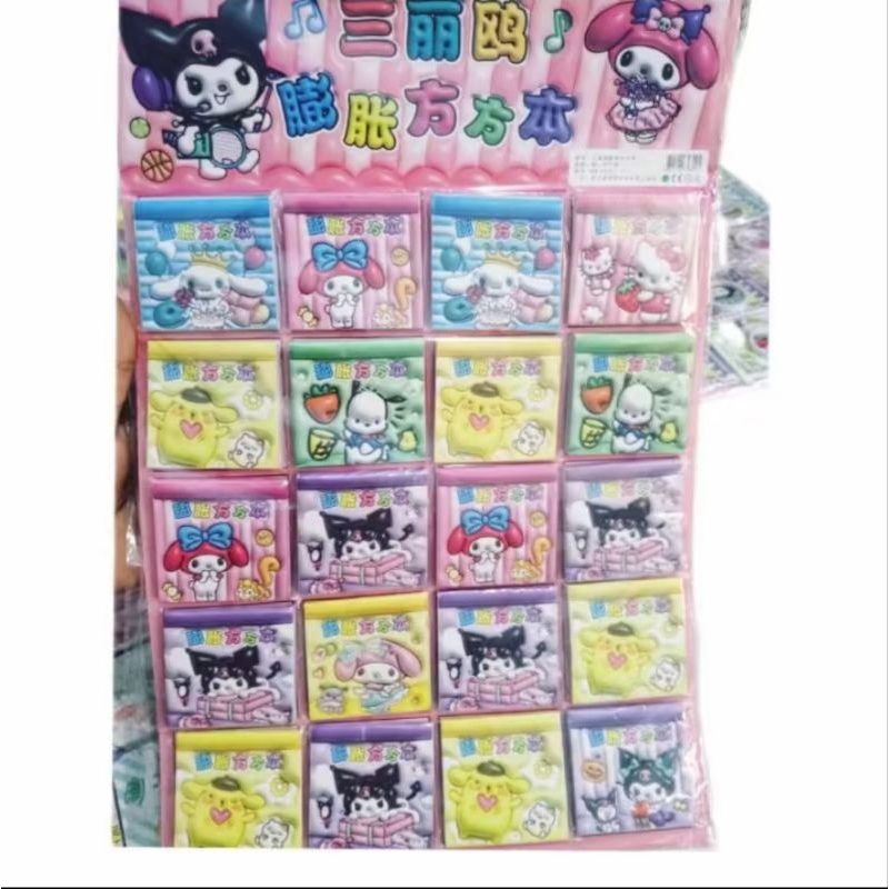 

isi 20 pcs stiker buku Sanrio