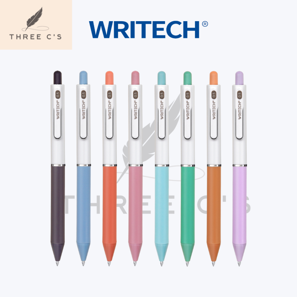 

Pulpen Pena Gel Pen Hitam Enak 0.5 Aesthetic Pastel WRITECH W-0164