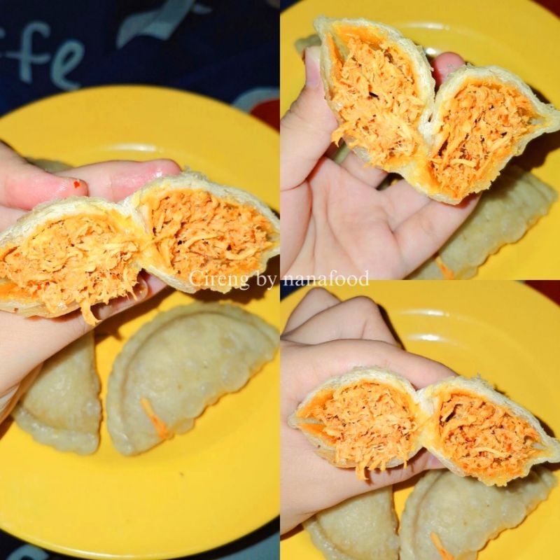 

Cireng Isi Ayam Suwir Pedas(Uk. Besar)