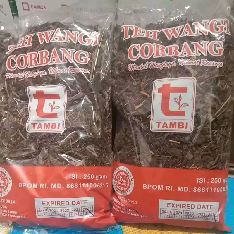 

teh tambi corbang wangi melati kemasan 250 gram paket 3 bungkus