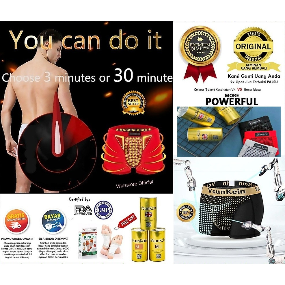 SUPER BOXER CELANA DALAM KESEHATAN PRIA DEWASA BOXER MAGNETIC TERAPI VITALITAS OBAT HERNIA CELANA VC