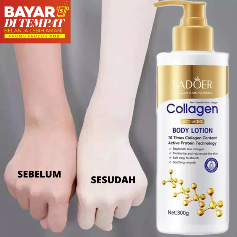 Collagen Whitening body lotion handbody pemutih badan permanen pemutih kulit Cepat Pelembab