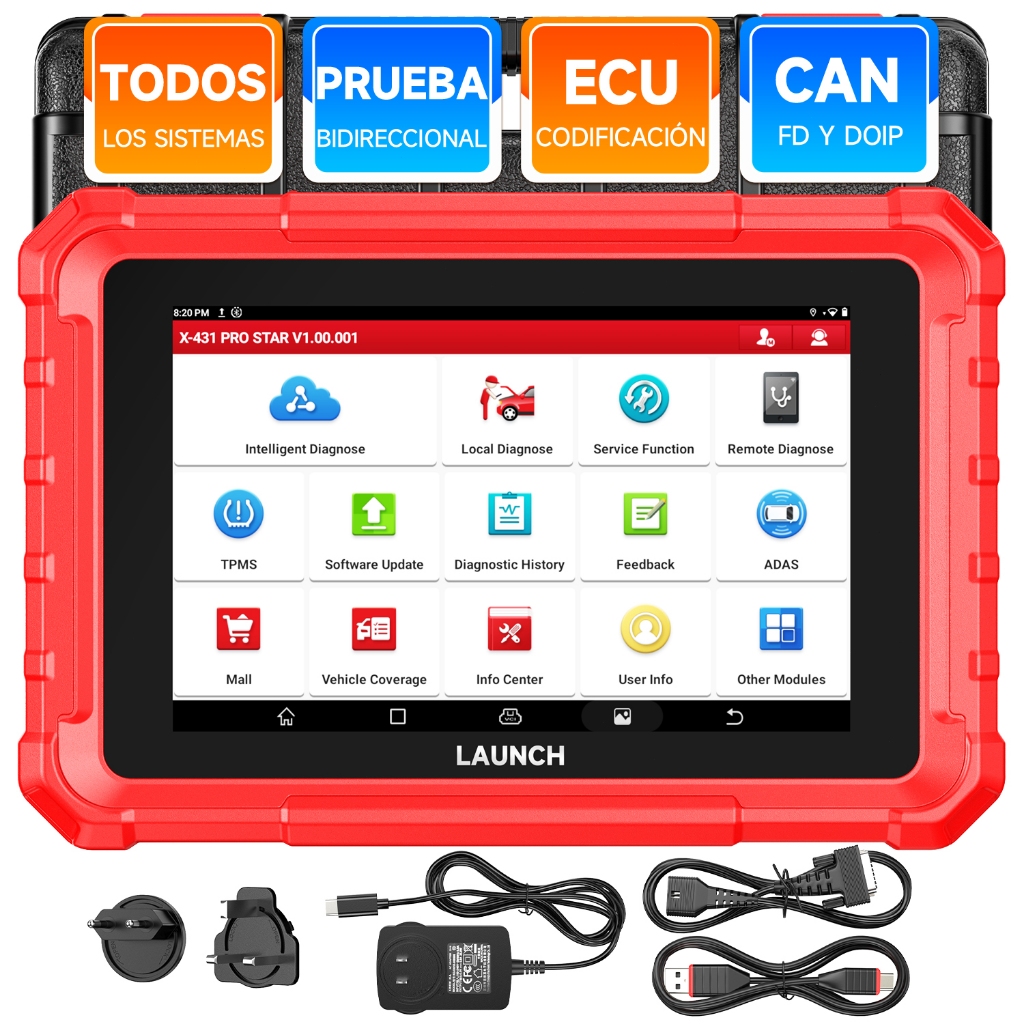 Dukungan untuk bahasa Indonesia OBD2 Scanner LAUNCH X-431 Pro Star All System Diagnostic Tool with 3