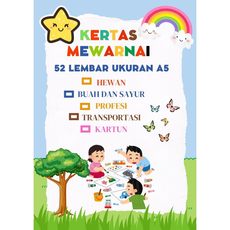

promo 52 lembar mewarnai