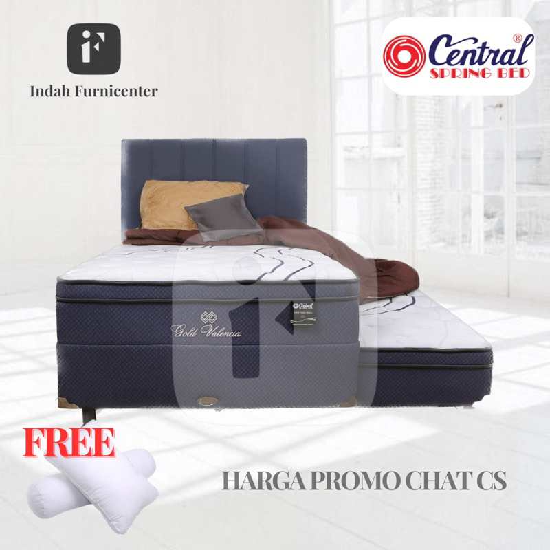 kasur spring bed central gold valencia 2in1 90x200 100x200 120x200 gold matras empuk orthopedic mewa