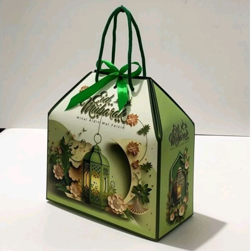 

Tas Hampers Idul Fitri Size 19x9,2x12cm kode TH 88