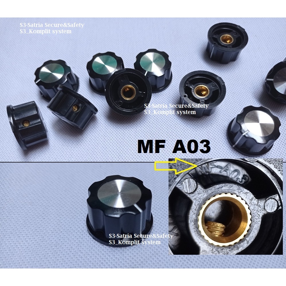 A 03 tutup 28mm MF A03 Knop Potensio Blimbing 2.8cm 2.8 cm 28 mm putar belimbing Knob Baut kenop Mon