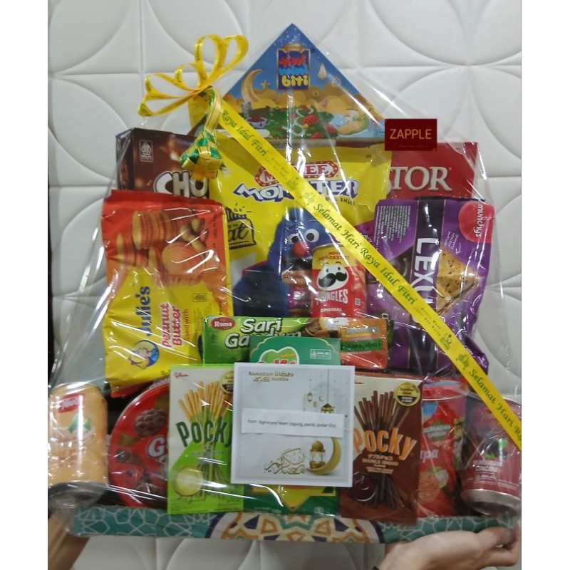 

Parcel Lebaran Paket Premium 450rb free kartu ucapan dan packing box