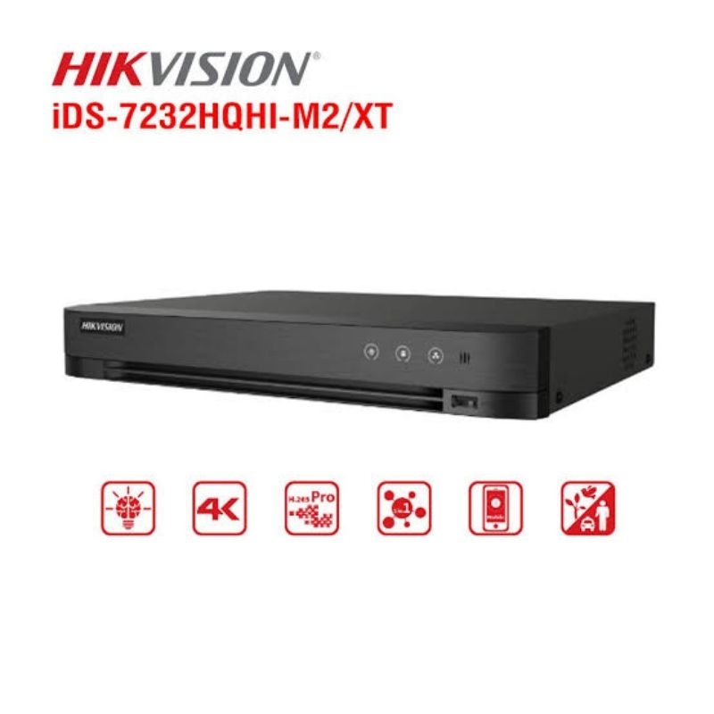 DVR Kamera CCTV Hikvision 32 channel iDS-7232HQHI-M2/XT Acusense 2 Slot HDD up to 5MP