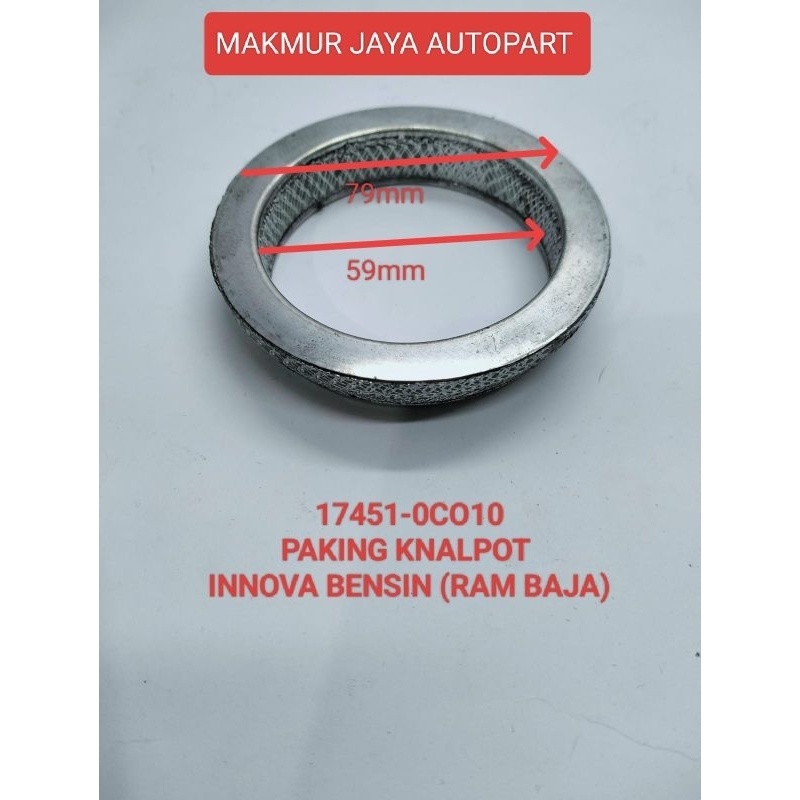 PAKING KNALPOT MOBIL INNOVA BENSIN(ALUMINIUM)