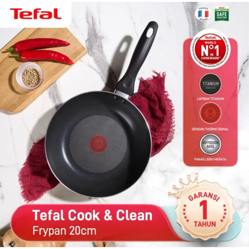 Tefal Cook & Clean Frypan 20cm