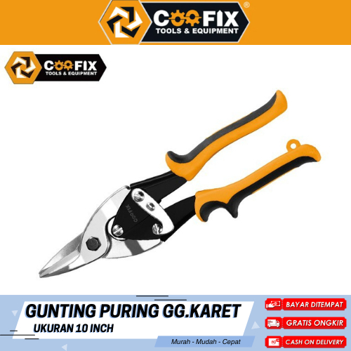 

Gunting Puring Gagang Karet Gunting Furing 10 Inch COOFIX