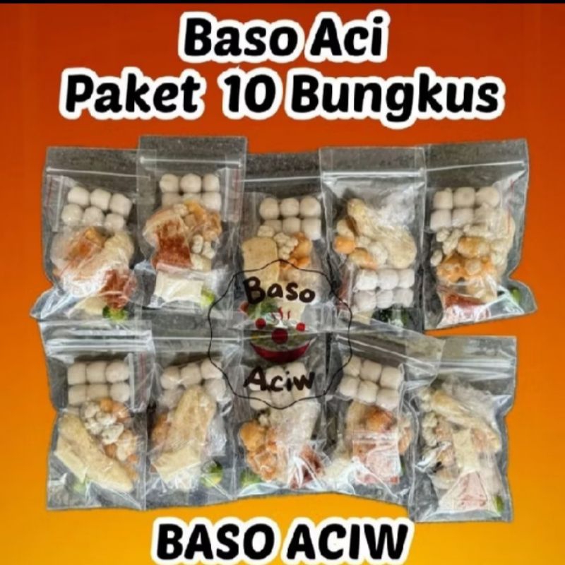 

Baso Aci paket 10 pcs /Baso Aci /boci/baso Aci instan original gratis 1 bungkus