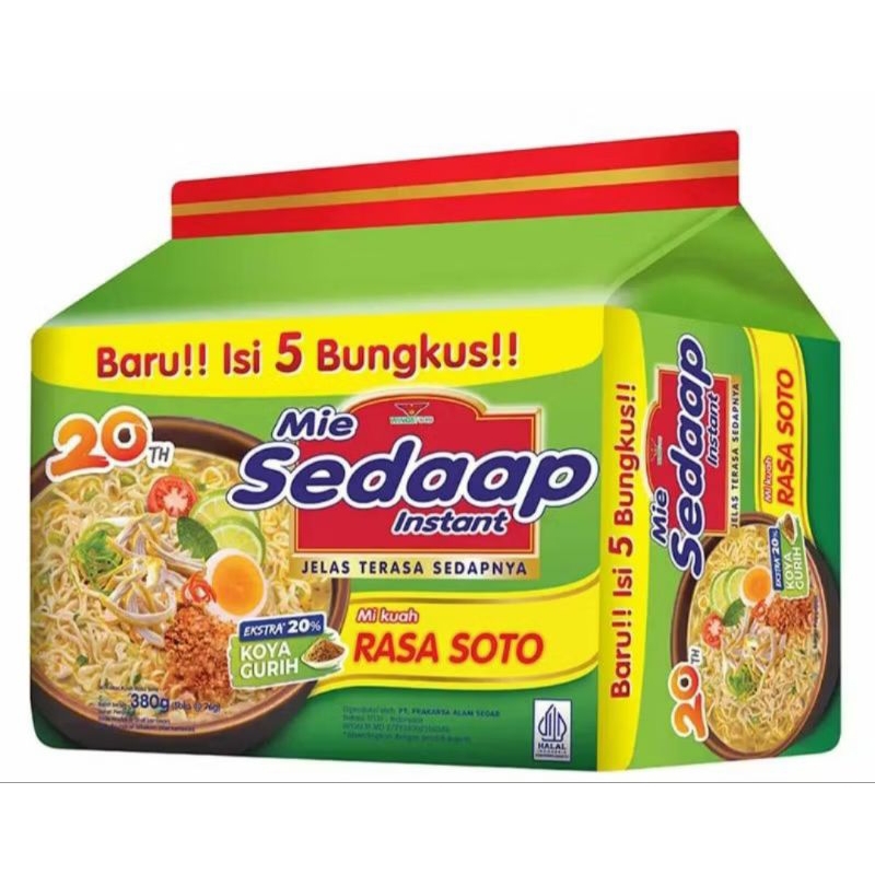 

Sedaap Mie Instant Soto 5X76g