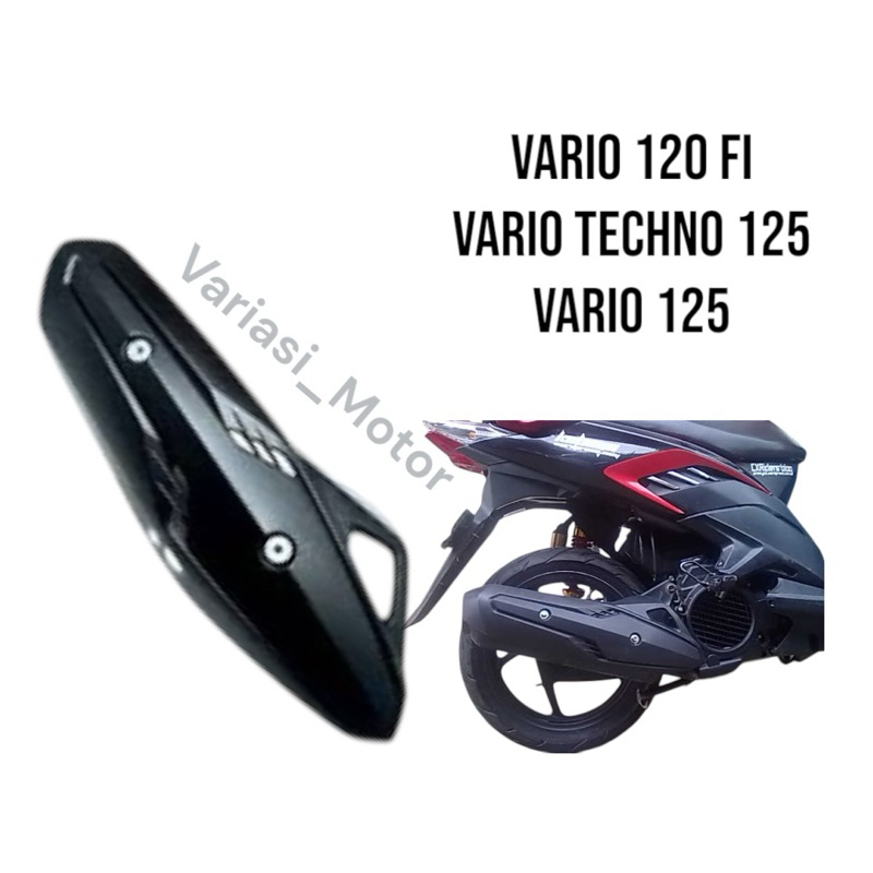 Cover Tutup Tameng Pelindung Knalpot/Knalpot Vario 125 FI & Vario Techno 125 & Vario 125