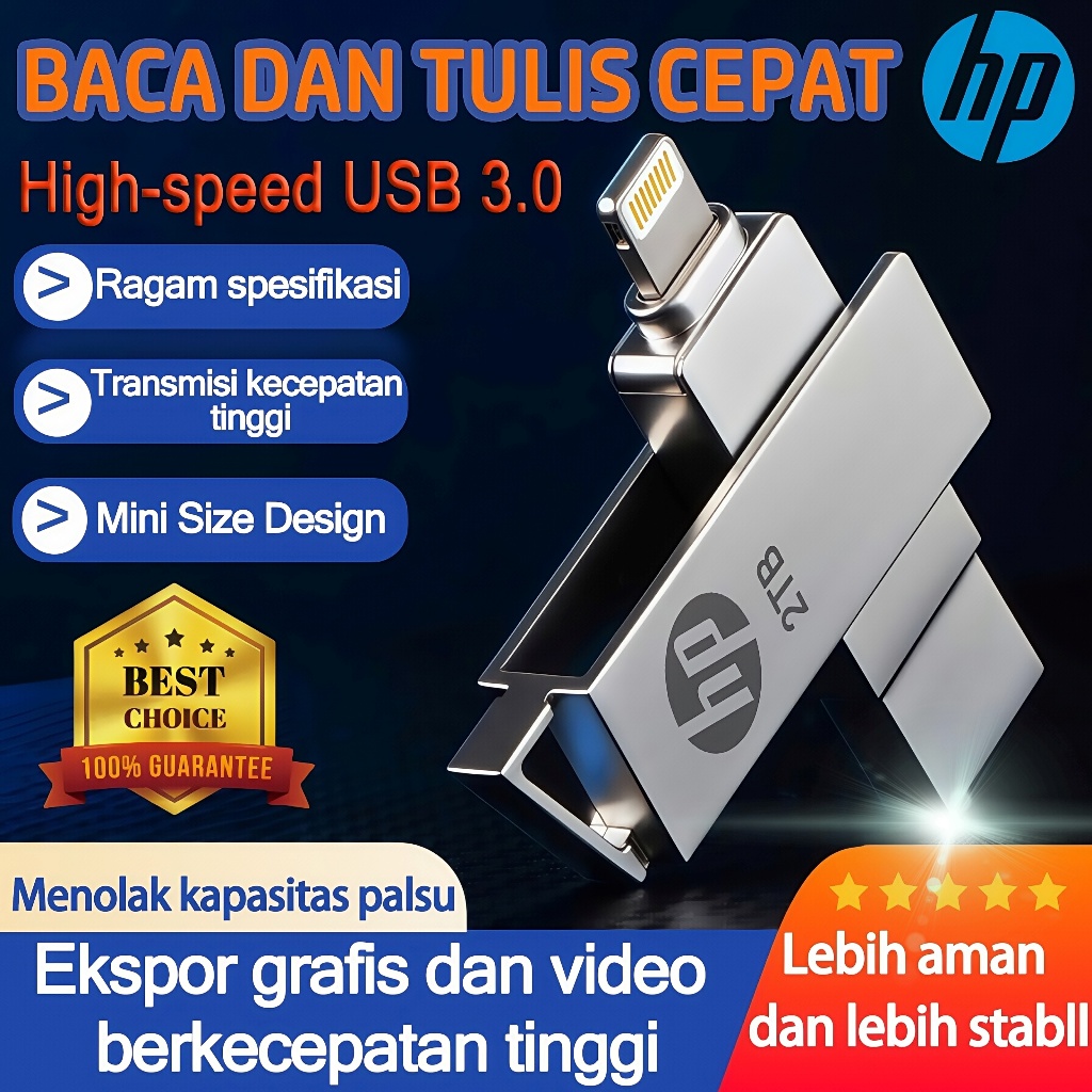 2TB Flash Drive for iphone HP OTG ISO Flashdisk High Speed USB 3.0 Flash Drive Flash Disk[ISO+USB]
