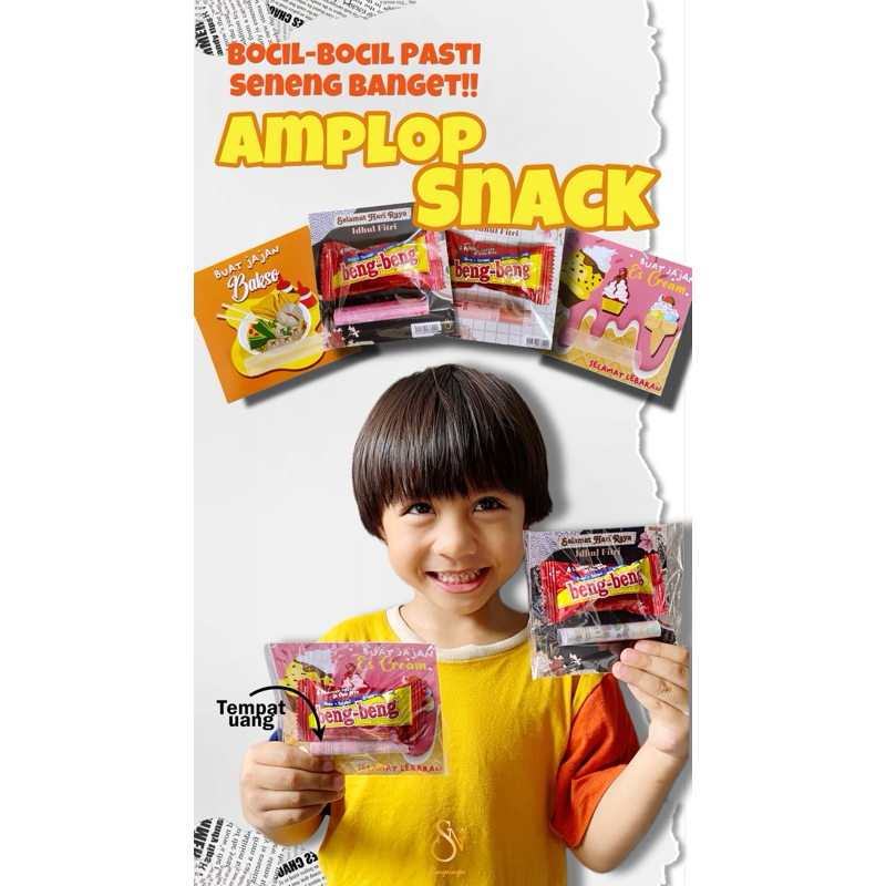 

[5-10pcs] Amplop THR Snack | Tebal artpaper 150gsm | Gift Hadiah Angpao Hari raya idul Fitri Lebaran