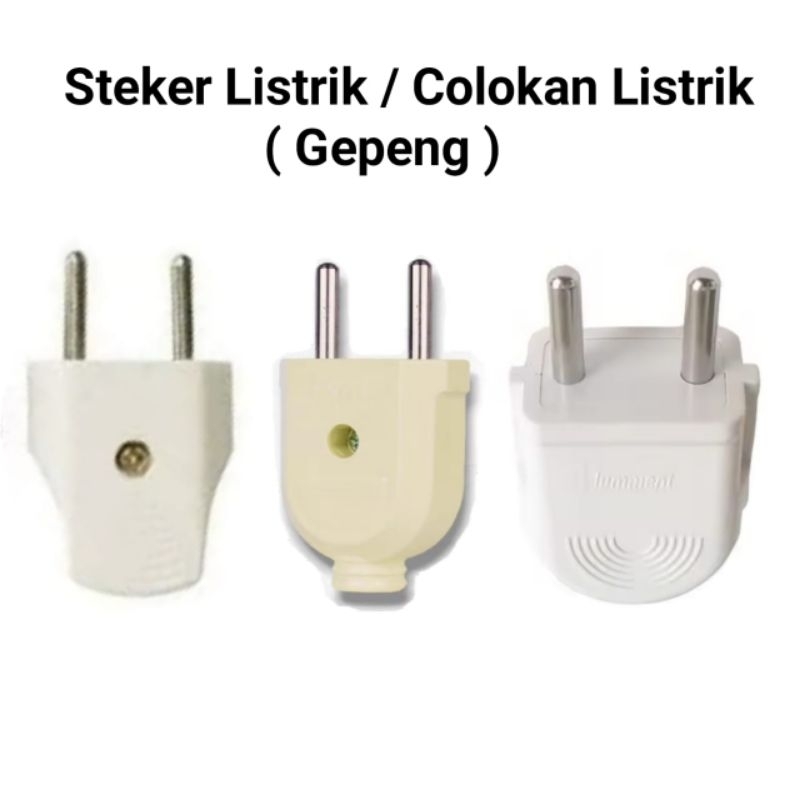 Steker Listrik - Colokan Listrik - Steker Arde Listrik - Steker Listrik Arde - Steker Gepeng - Colok