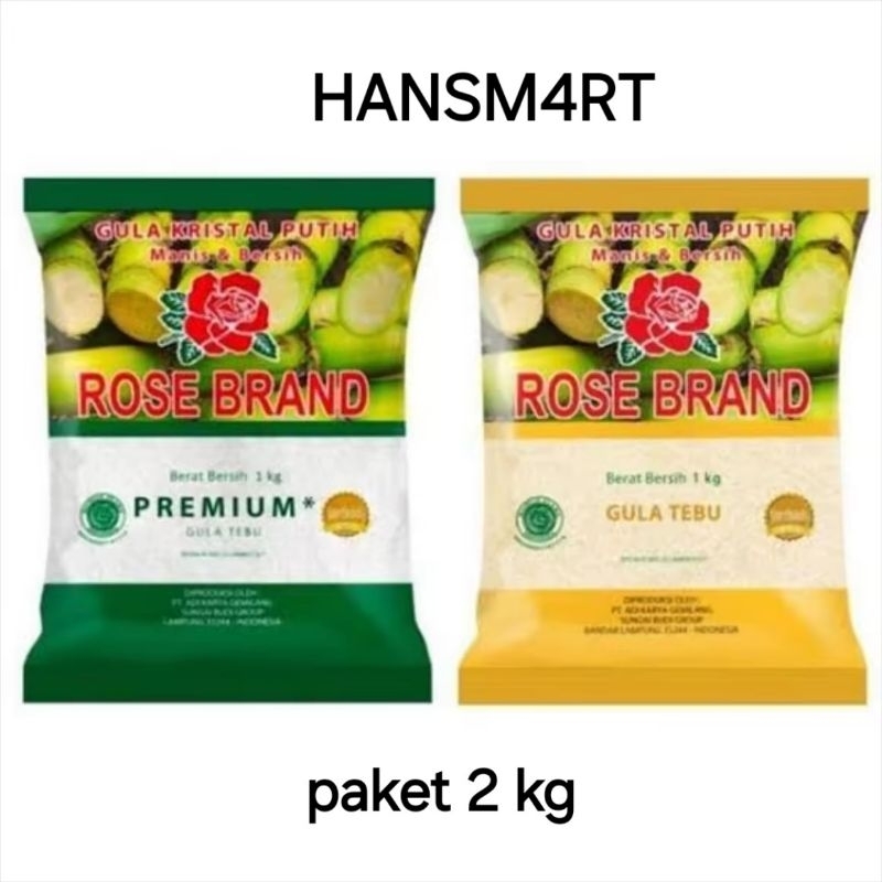 

PAKET Gula Rosebrand 2 Pcs / Gula rosebrand 2Kg Promo