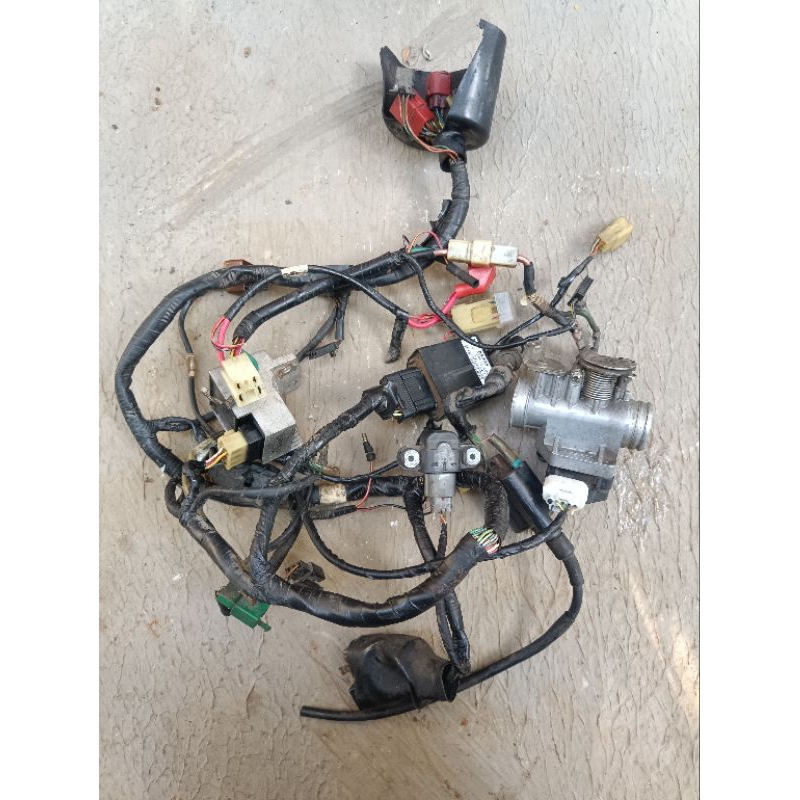 Kabel bodi set pengapian CDI ECU trotol body kiprok koil Honda Supra x 125 fi Batman kode kvl second