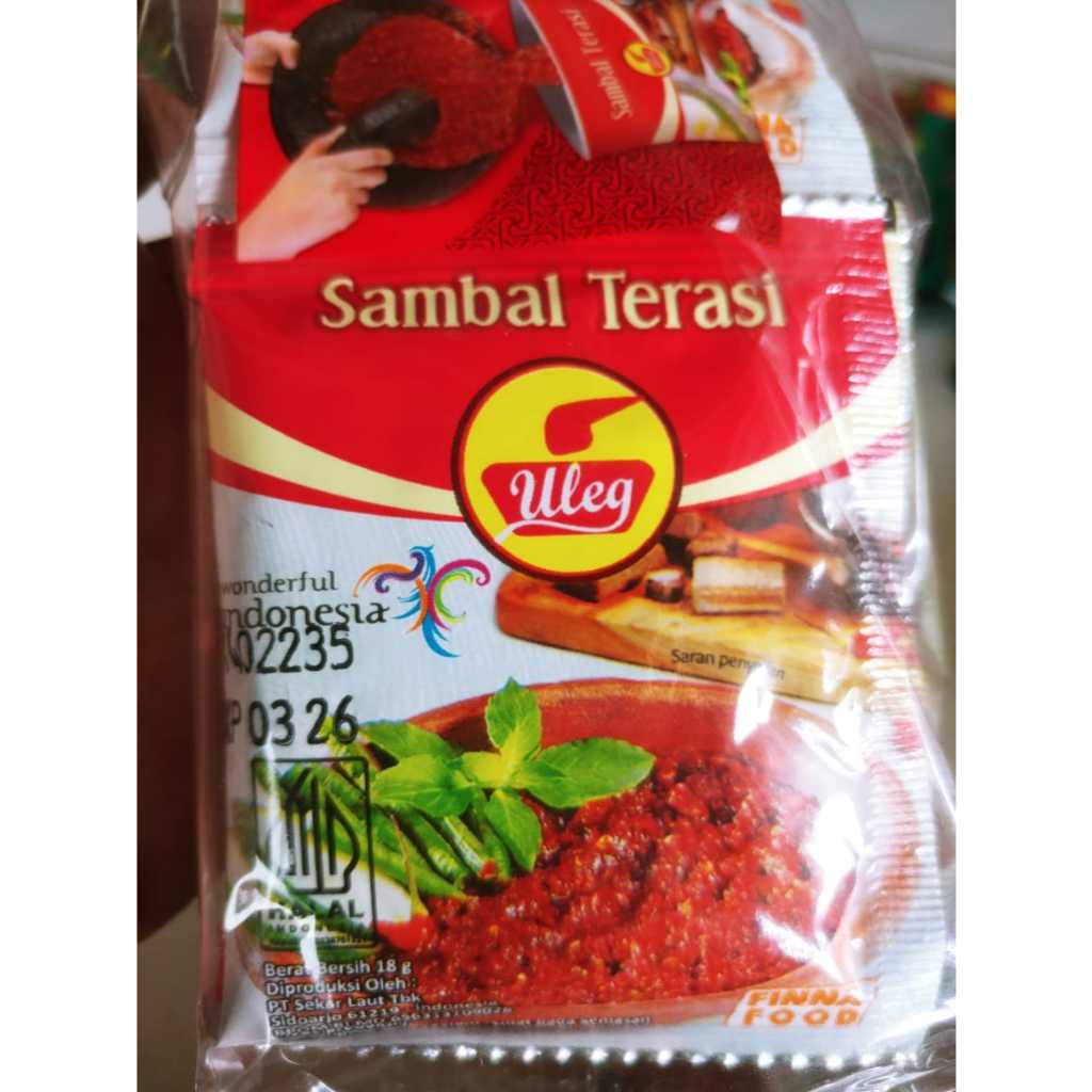 

[10Pcs] Sambal Terasi Uleg Finna Saset 18Gr