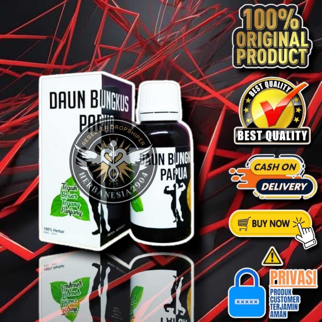 Daun Bungkus 3 Jari Origninal BPOM Asli Papua Isi 30ml / Minyak Daun Bungkus Tiga Jari Hercules