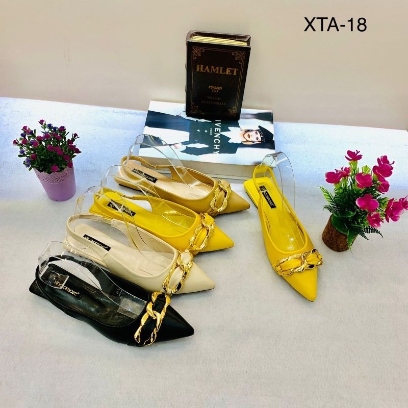 Sepatu Kerja Flat Shoes Wanita Import